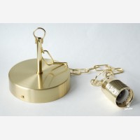 Lighting pendant chain, brass