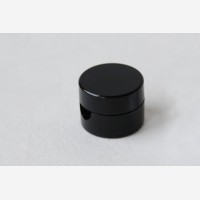 Cable wall fixing, plastic, black