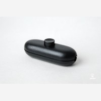 Inline switch earthed, black