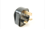 UK Mains plug, black