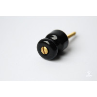 Wall fixing for twisted cables, black