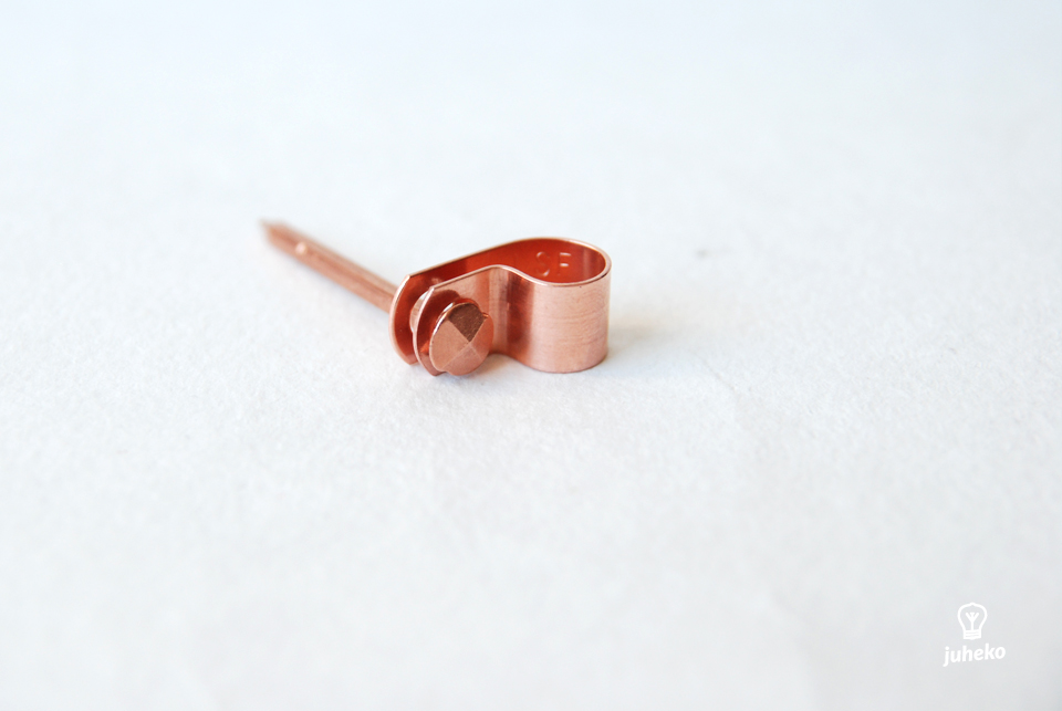 Copper cable clamps, 10pcs, large