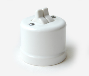 one way switch IDA, porcelain, white, 2 lever one way switch IDA, porcelain, white, 2 lever