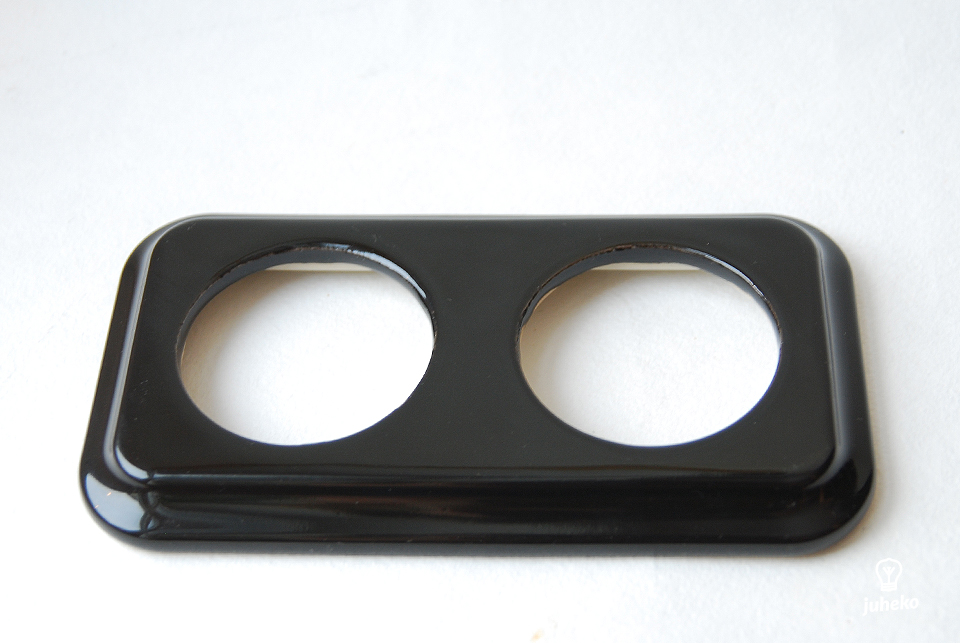 Rāmis, kvadrātveida, melns porcelāns, Ida, 2