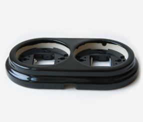 Medinis rėmas, skirtas "sat" 2 skylė, juoda