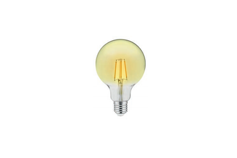 Amber cover  LED filamentglobe  lightbulb 95mm,400lm