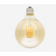 Amber cover  LED filamentglobe  lightbulb 125mm, 725lm