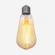 Amber cover LED filament lightbulb, 380lm