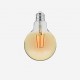 Amber cover  LED filamentglobe  lightbulb 95mm, 