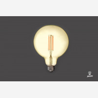 Amber cover  LED filamentglobe  lightbulb 125mm, 1250lm