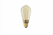 Edison LED E27 vintage style lightbulb, amber glass, 200lm