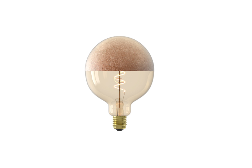 Led bulb E27, 125mm, 120lm, matte copper mirror