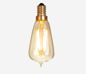 LED bulb E14 teardrop