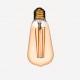 Amber cover LED filament lightbulb, 500lm