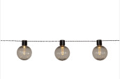 Light chain with smoked glass bulbs 3.6m