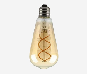 Antiiki Kaareva -LED filament lamppu, 300lm