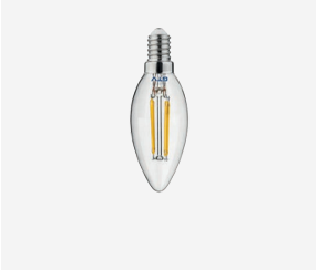 LED candle bulb E14, 400 lm