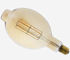XXL Giga antiiki Swan LED filament, 1250lm, E40