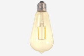 Amber cover LED filament lightbulb, 500lm