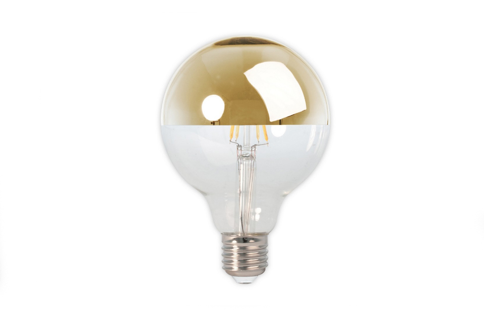 Mirror Led bulb, gold, 95mm
