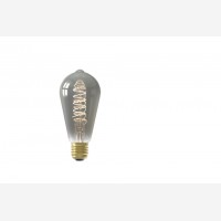  LED Rustic smoke glass lightbulb 64mm
