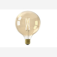 Amber cover  LED filamentglobe  lightbulb 125mm, 430lm
