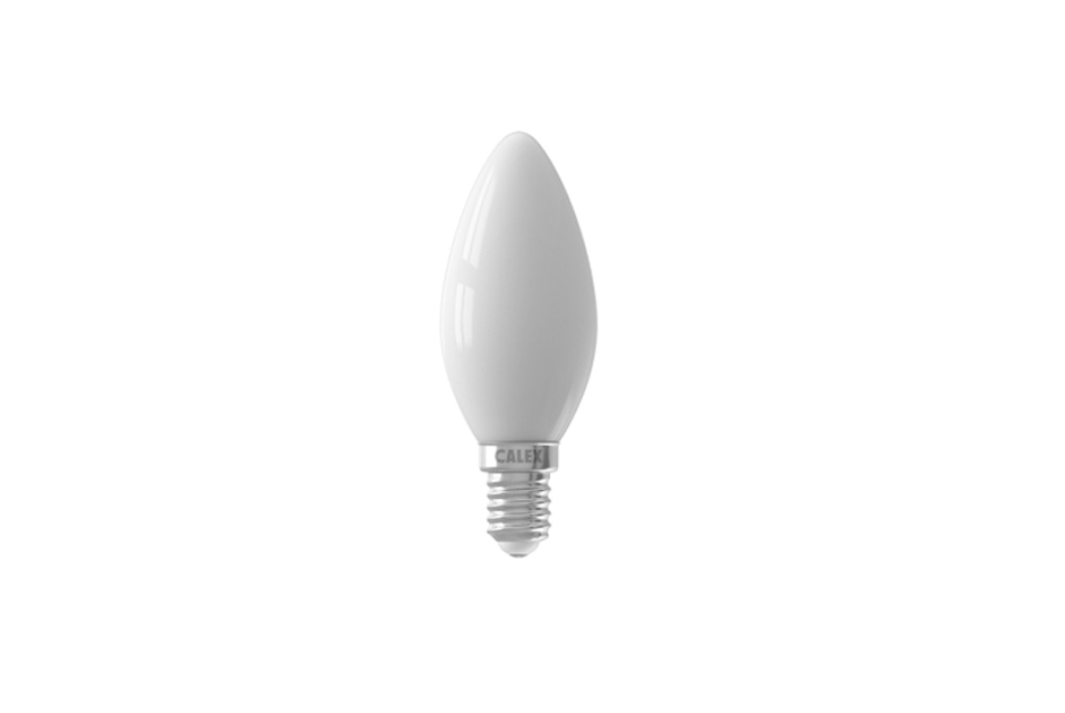 LED candle bulb E14, white, 250 lm, dim