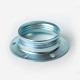 Shade ring for E27 lampholder with threads, silver