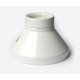 Porcelain E27 lampholder Ifö, unearthed, white