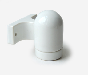 Posliinivalaisin Ida E27 seinälle, valkoinen Posliinivalaisin Ida E27 seinälle, valkoinen