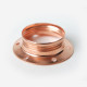 Shade ring for E27 lampholder with threads, copper