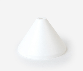 Plastic lampholder cover, white