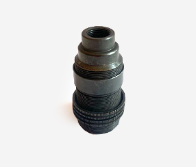 Lampholder E14 with shade rings, earthed, antique grey