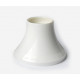 Plastic lampholder E27 for ceiling/wall, white