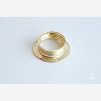 Shade ring for E14 lampholder with threads, brass