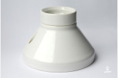 Porcelain E27 lampholder Ifö, unearthed, white