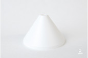 Plastic lampholder cover, white