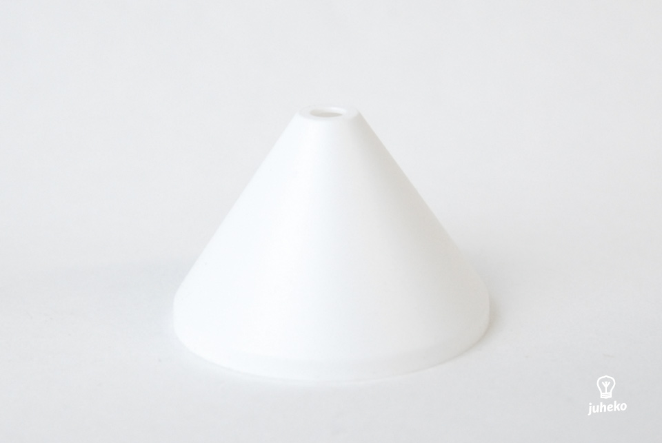 Plastic lampholder cover, white