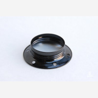 Shade ring for dark chrome lampholder with threads