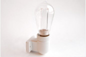 Porcelain lamp for wall, E27, white