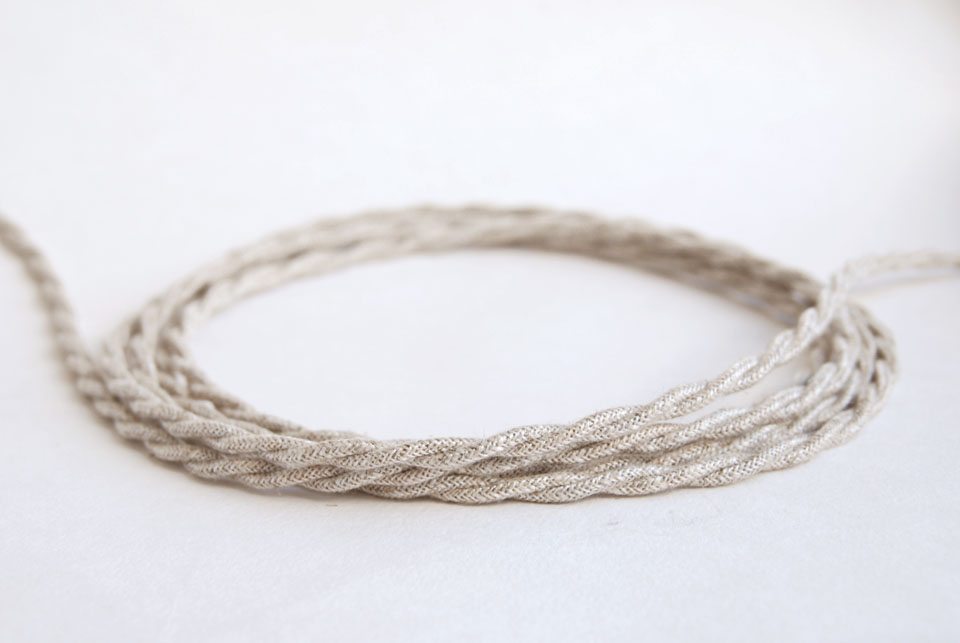 Twisted cable - Light linen