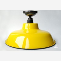 Enamel ceiling lamp TLN, yellow