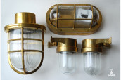 Brass Wall Lamp / Deck Head Lamp IP64