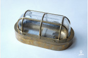 Brass Wall Lamp / Deck Head Lamp Marine, oval, IP64 Brass Wall Lamp / Deck Head Lamp Marine, oval, IP64