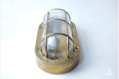 Brass Wall Lamp / Deck Head Lamp Marine, oval, IP64 Brass Wall Lamp / Deck Head Lamp Marine, oval, IP64