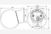 Sienas gaisma Classic Globe 150, melnas