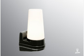 Porcelain wall light Bernadotte, black