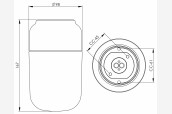 Sienas / griestu gaisma OHM 100/170, melna