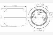 Seina-/laevalgusti OHM 140/115 LED